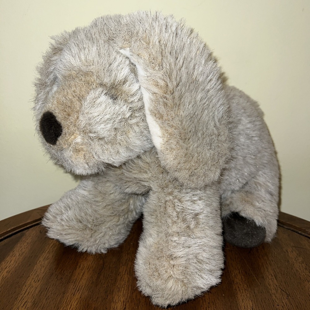 Vintage Russ Berrie Homer Puppy Dog #876 Tan 14" Plush Stuffed Animal Korea